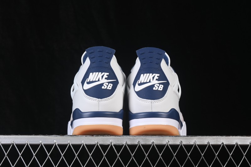 Nike SB x Air Jordan 4 Navy AJ4 Collaboration White Blue - DR5415-100