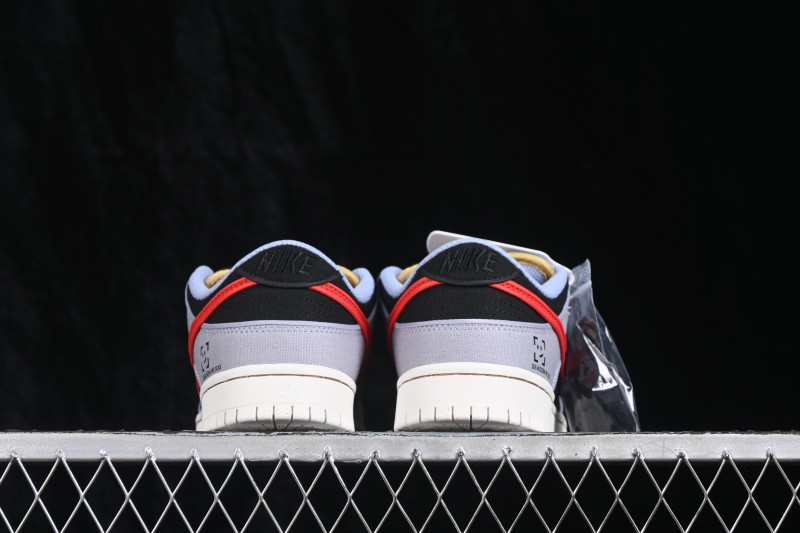 Nike SB Dunk Low Skateboarding Shoes with Premium Leather Upper - FN5880-001