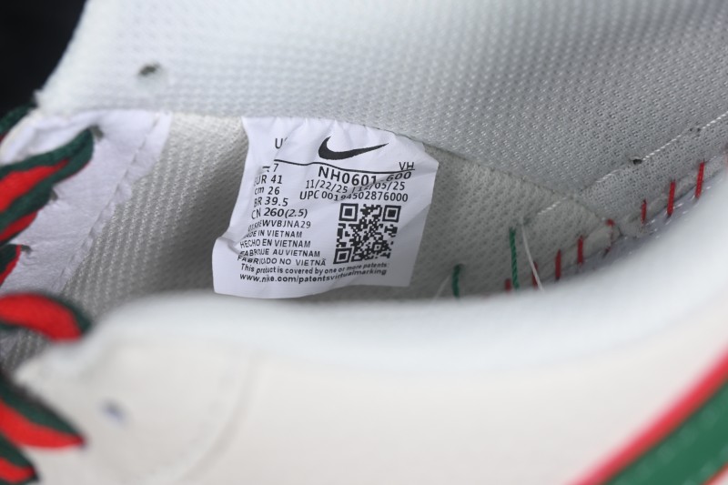 Nike Air Force 1 '07 Low x Collaboration Retro Basketball Sneakers with Full-Length Air Cushion - NH0601-600
