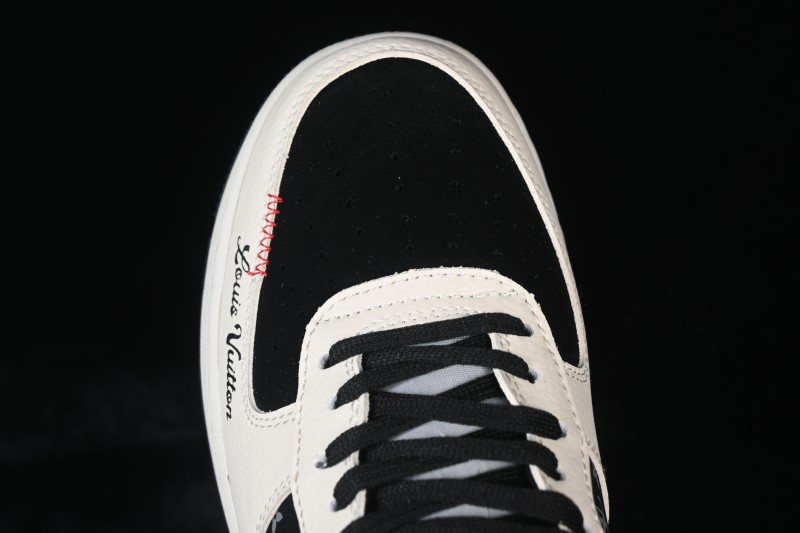 Nike Air Force 1 '07 Low LV Collab Classic Black and Sail Casual Sneakers - LD1999-022