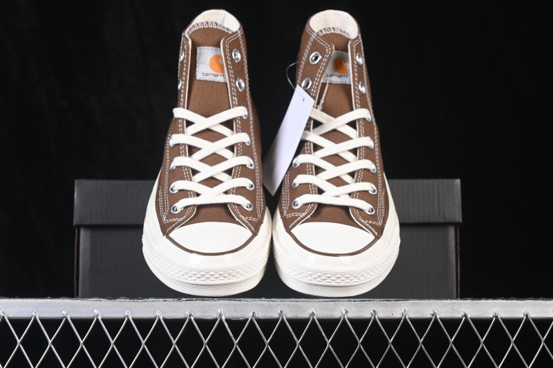Carhartt Wip x Converse Chuck 70 High Canvas Sneakers with Classic Rubber Sole - 169220C