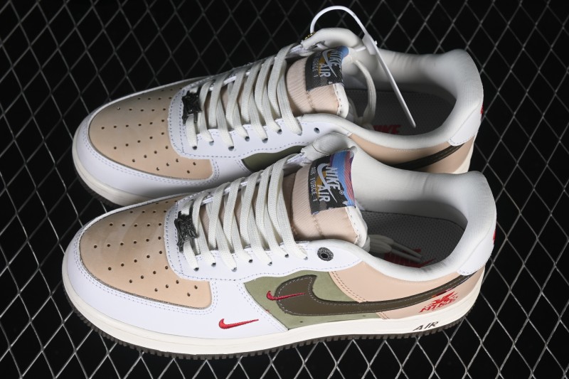 Nike Air Force 1 '07 Low Year of the Horse Limited Edition Khaki Green Casual Skate Shoes - DF0188-135