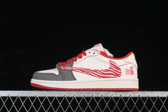 Nike Air Jordan 1 Low Retro Basketball Shoes Year of the Horse Zebra Print Premium Edition - DX5688-004