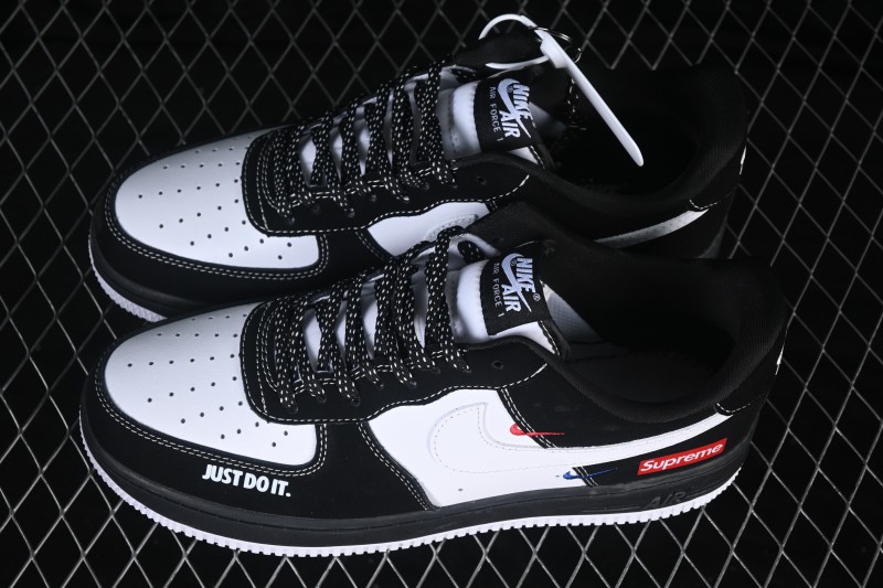 Nike Air Force 1 '07 Low Basketball Shoes with Clean Contrast Design and Full-Length Air Cushioning - KJ1688-027