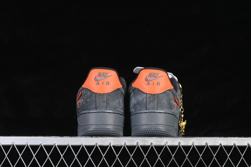 Nike Air Force 1 '07 Low Year of the Horse Special Edition with Rock Grey and Orange Accents - FV3694-105