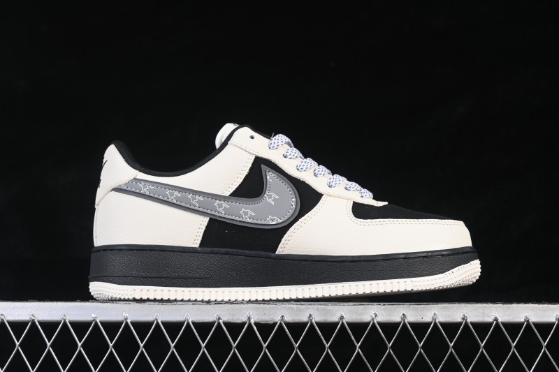 Nike Air Force 1 '07 Low Casual Skateboarding Shoes in White and Black - DF0188-132