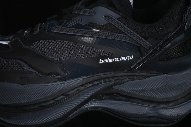 Balenciaga Jet Embroidered Print Round Toe Thick Sole Low Top Dad Shoes - WMRTN1000