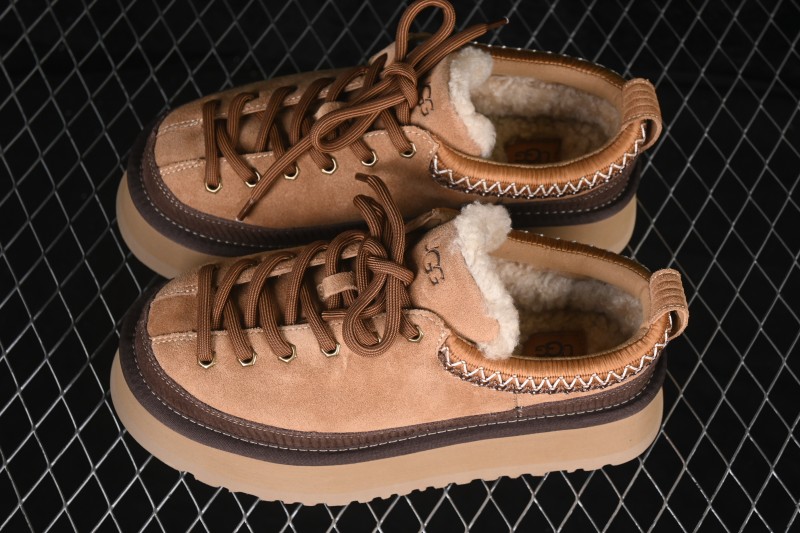 UGG Heritage Lace-Up Slipper Fashion Soft Comfortable Height Increasing Low-Top Casual Shoes - 1180361 CHE