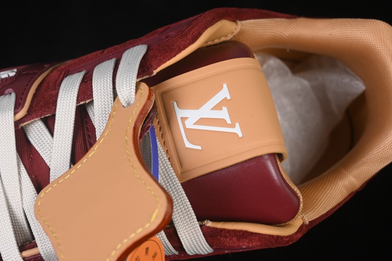 Louis Vuitton Trainer Sneaker Wine Red - 1A9JG7