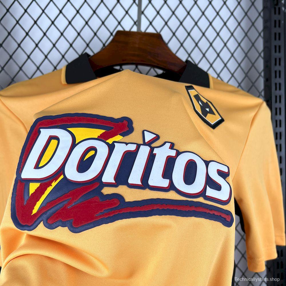 2003/04 Retro Wolverhampton Wanderers Home Gold with Black Trim Jersey