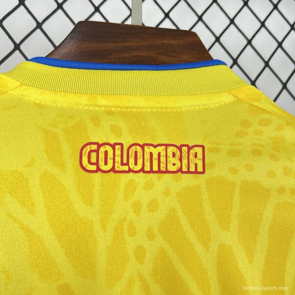 2026 Mens Colombia World Cup Home Long Sleeve Jersey