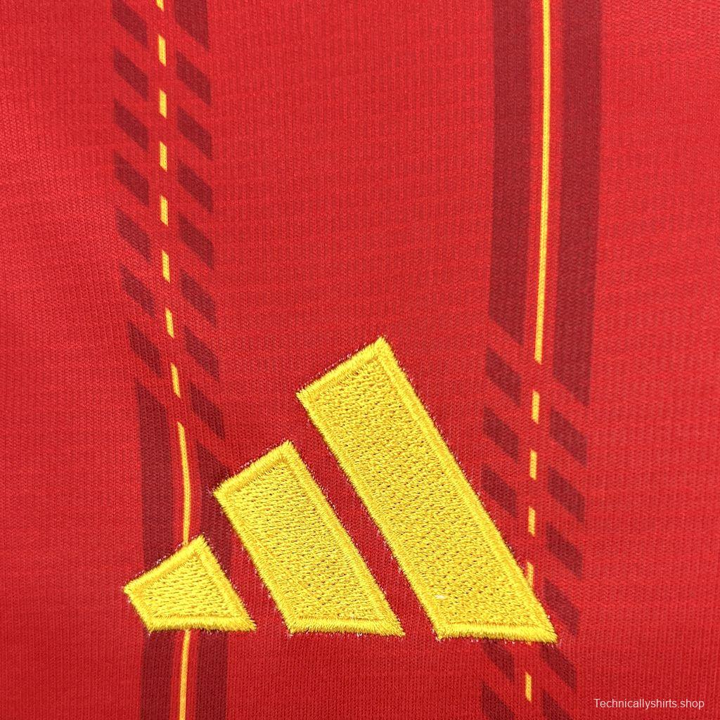 2026 Mens Spain World Cup Home Long Sleeve Jersey España