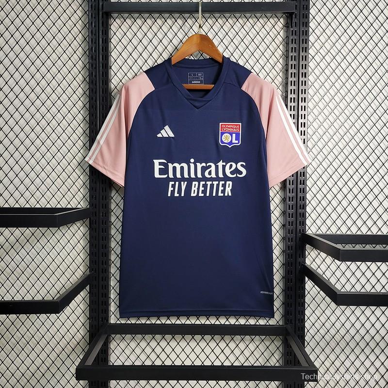 23/24 Olympique Lyonnais Navy Pre-Match Jersey