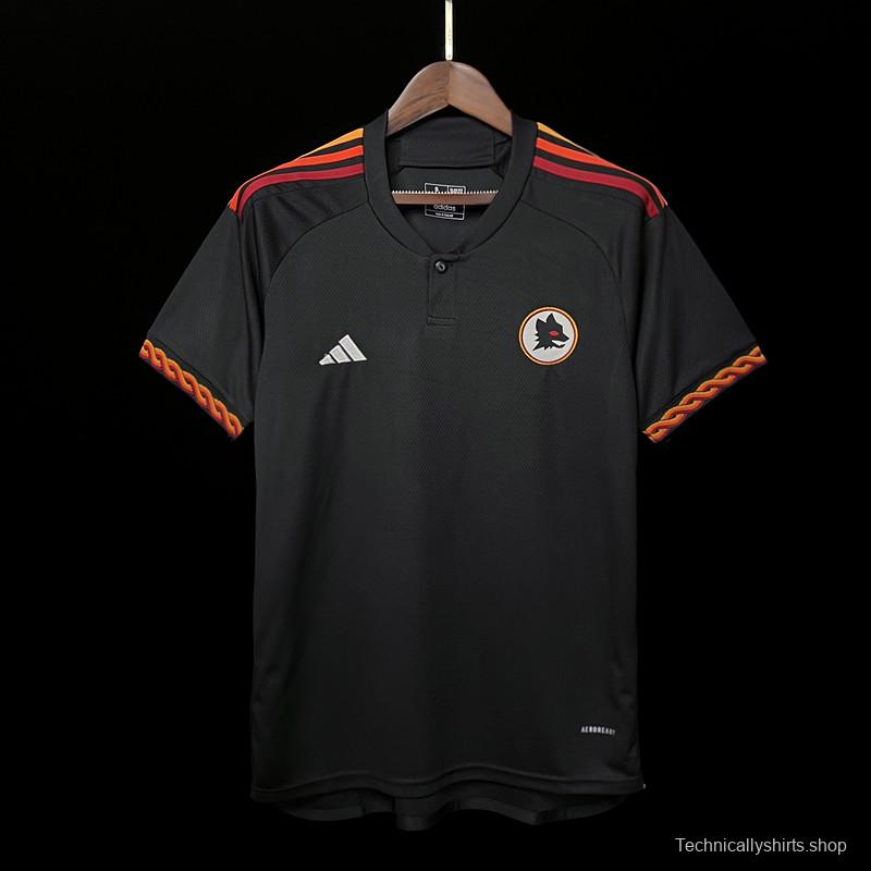 23/24 Roma Third Black Jersey