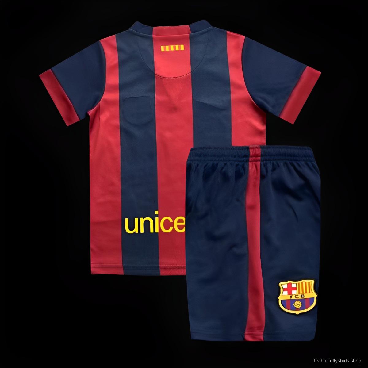 Retro 14/15 Kids Barcelona Home Jersey