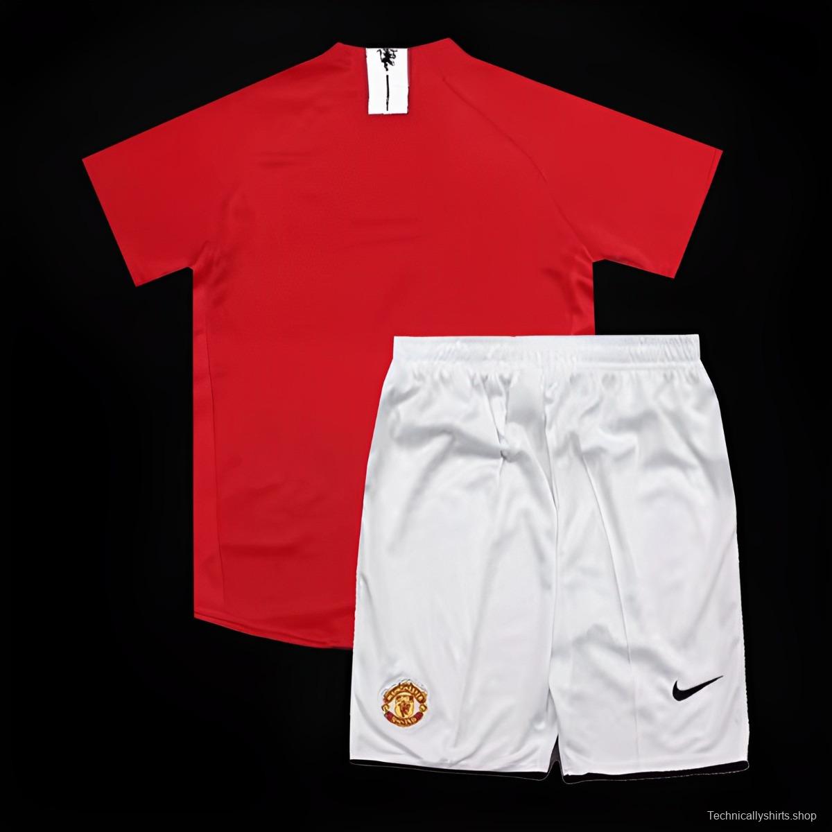 Retro Kids 07/08 Manchester United Home Jersey