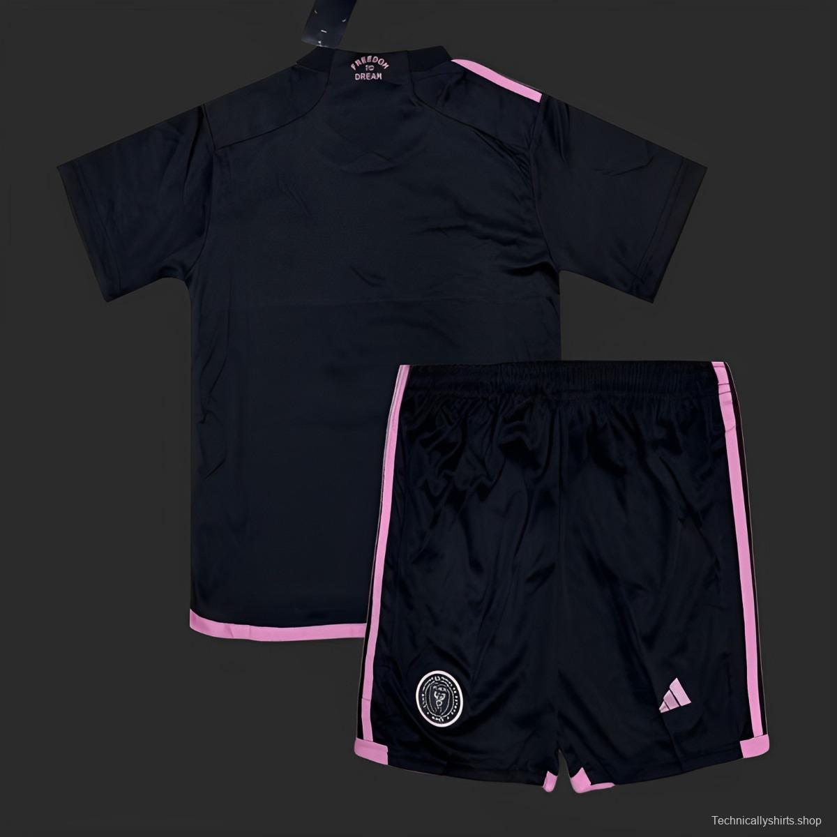 24/25 Kids Inter Miami Away Black Jersey