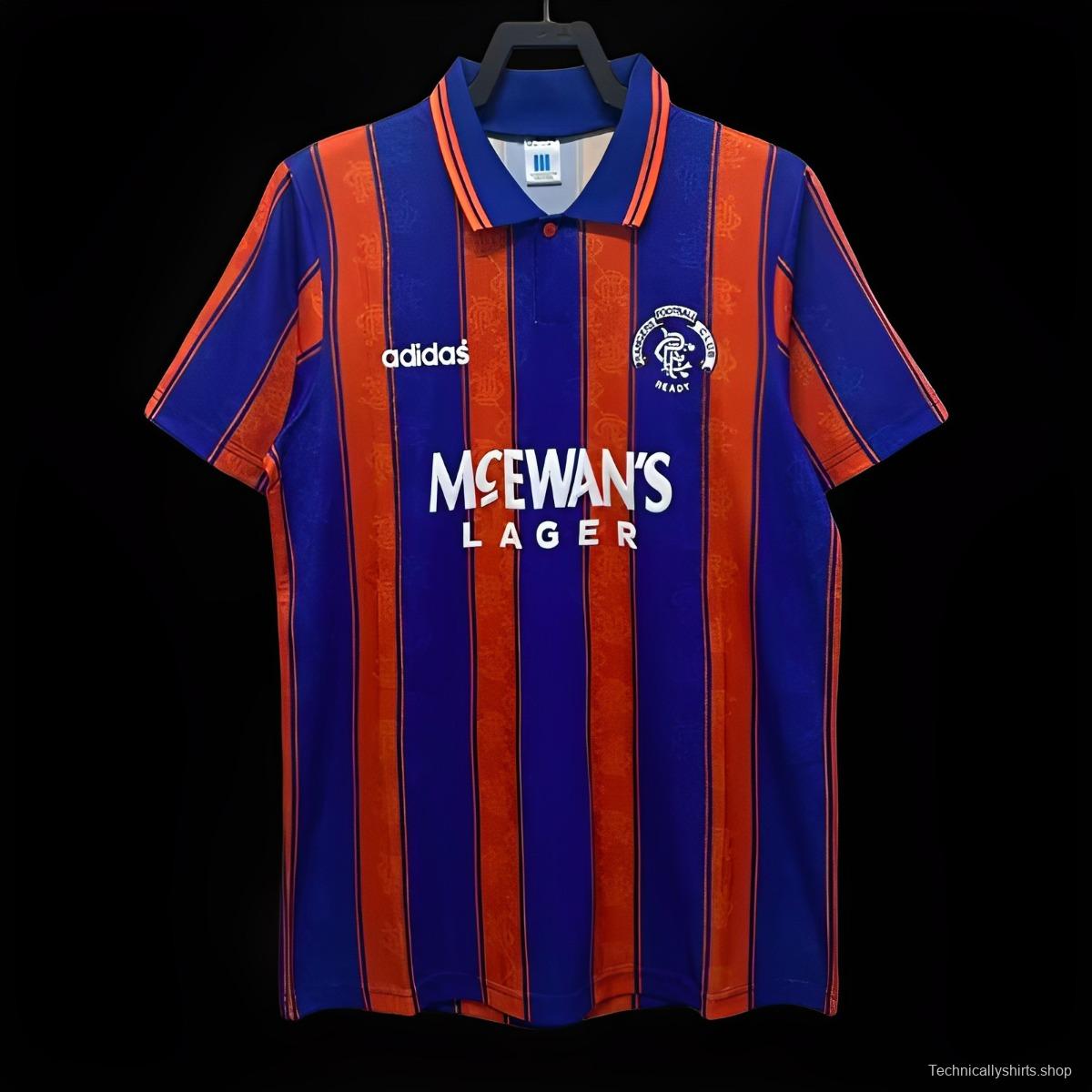 Retro 93-94 Rangers Away Soccer Jersey