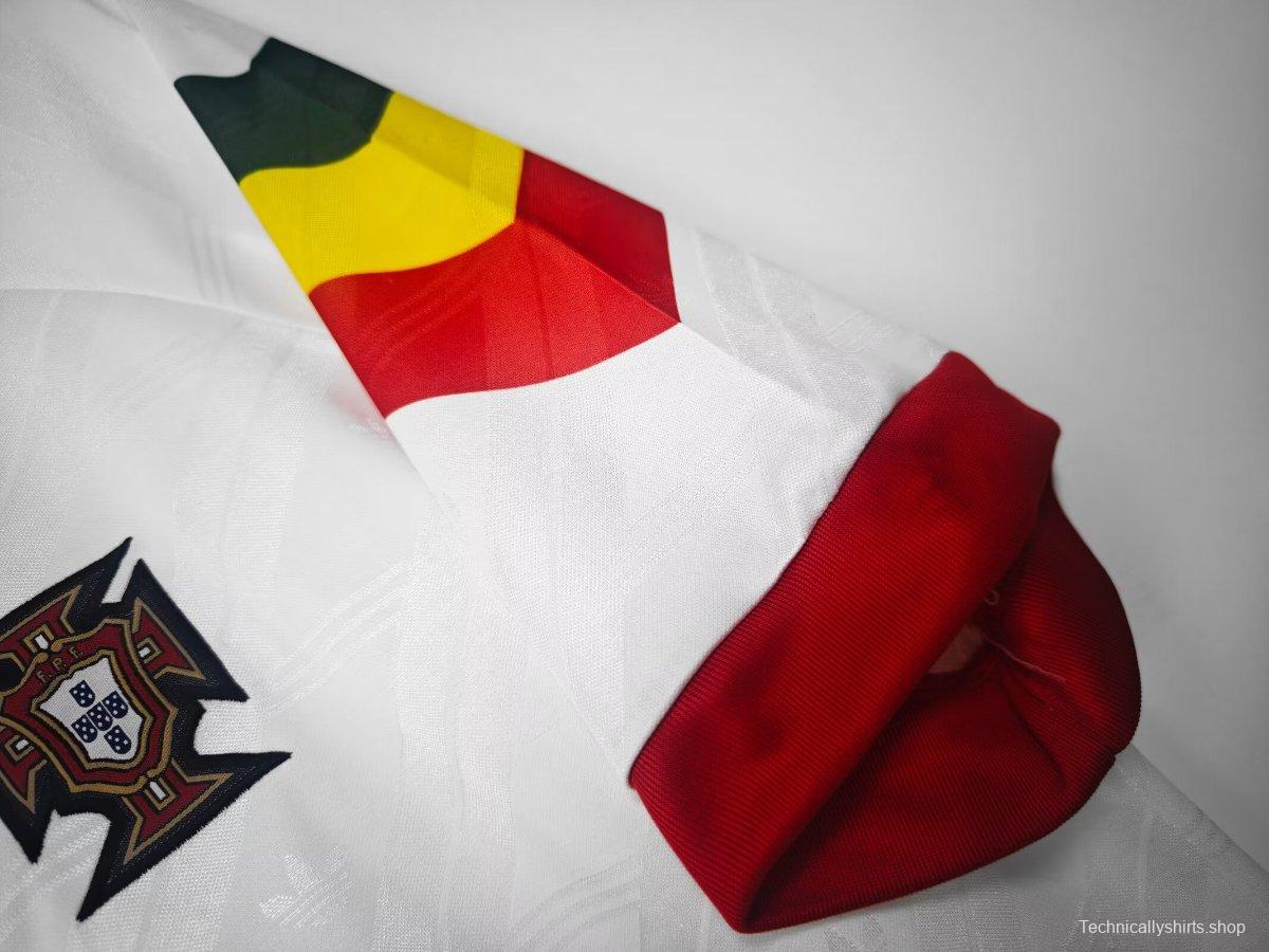 Retro 92/94 Portugal Away White Jersey