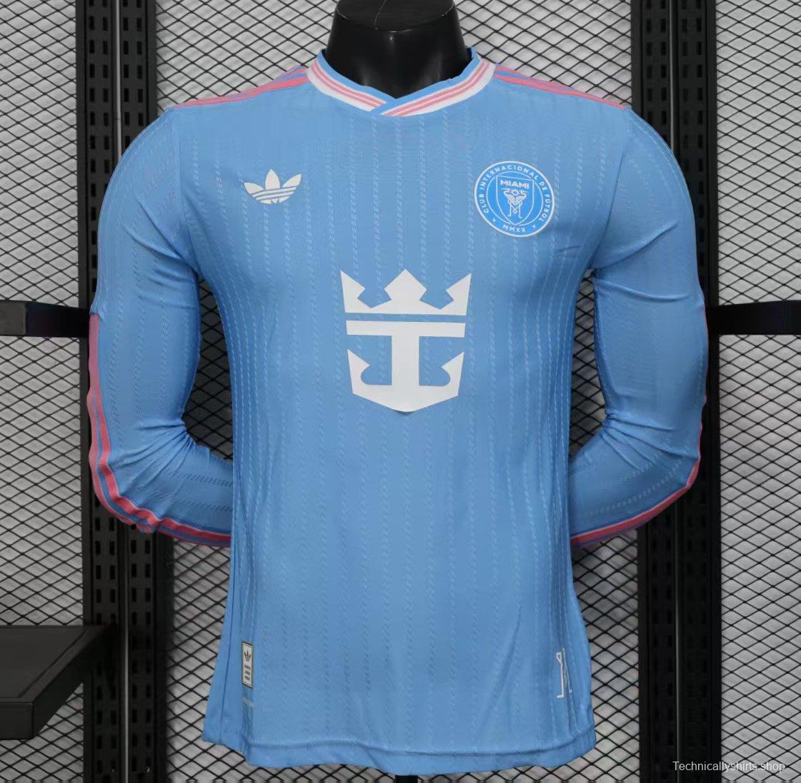 Player Version 25/26 Inter Miami Blue Third Long Sleeve Jersey