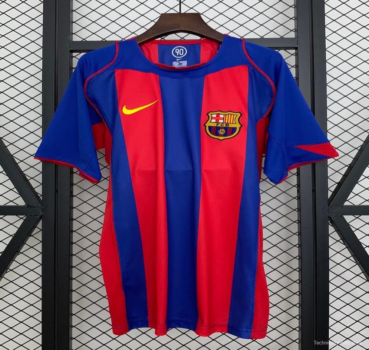 04/05 Retro Barcelona Home Jersey