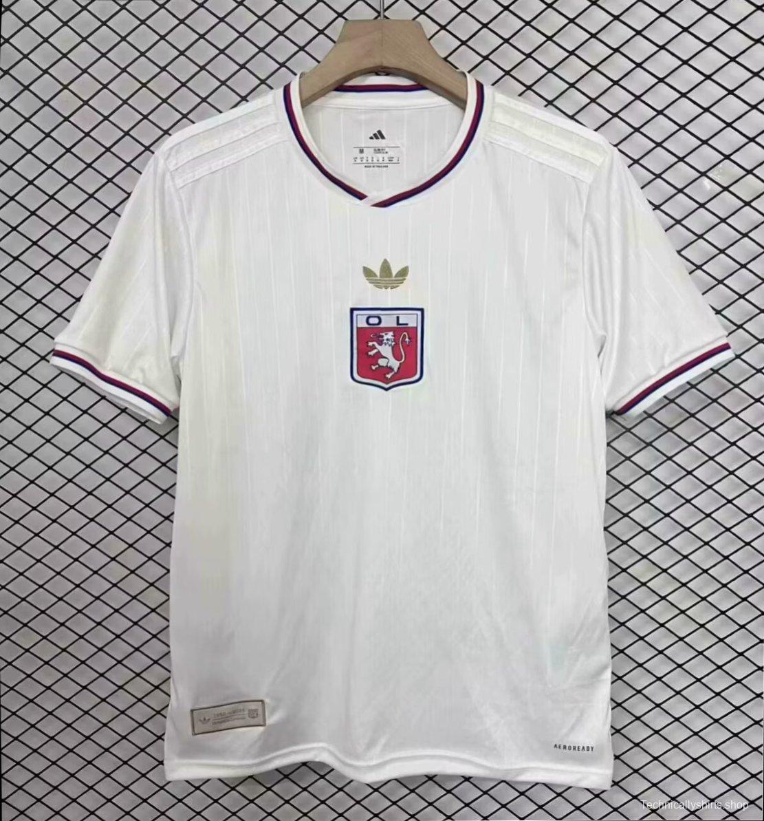 25/26 Olympique Lyonnais WHITE Anniversary Jersey