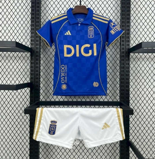 25/26 Kids Real Oviedo Home Jersey
