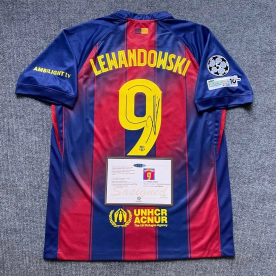 lewandowski barcelona 25/26 signed