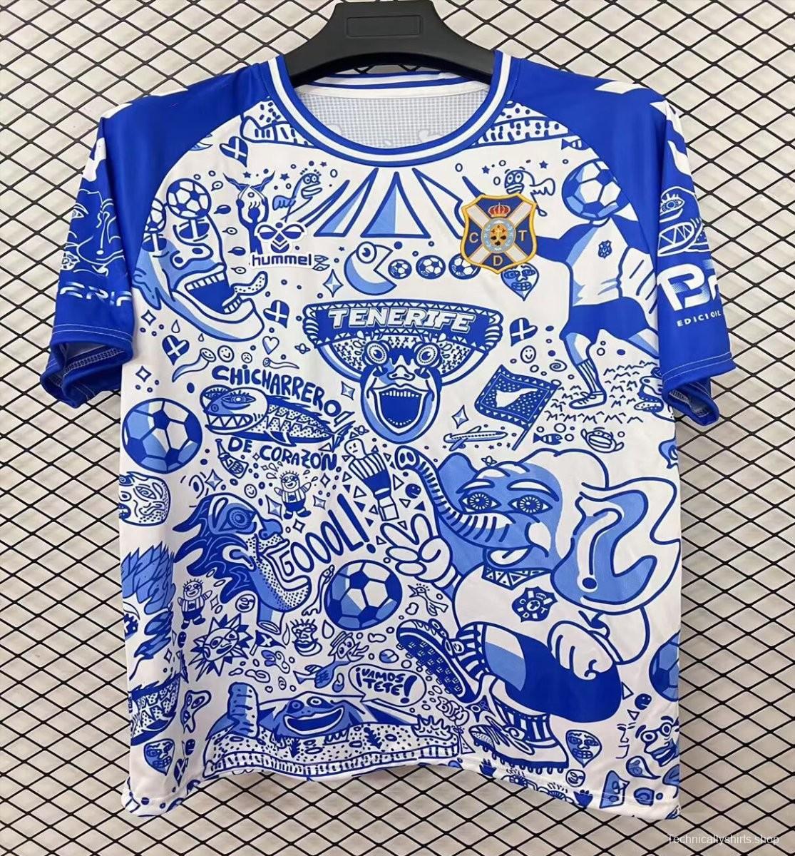 25/26 CD Tenerife Blue with Graffiti Art Jersey