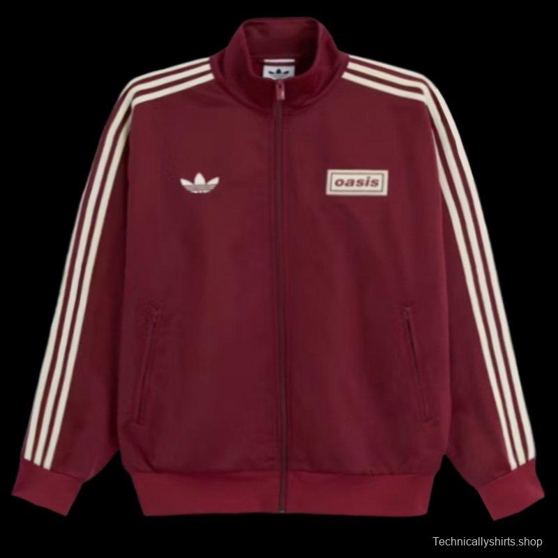 adidas x Oasis Tour Firebird Track Top Noble Maroon