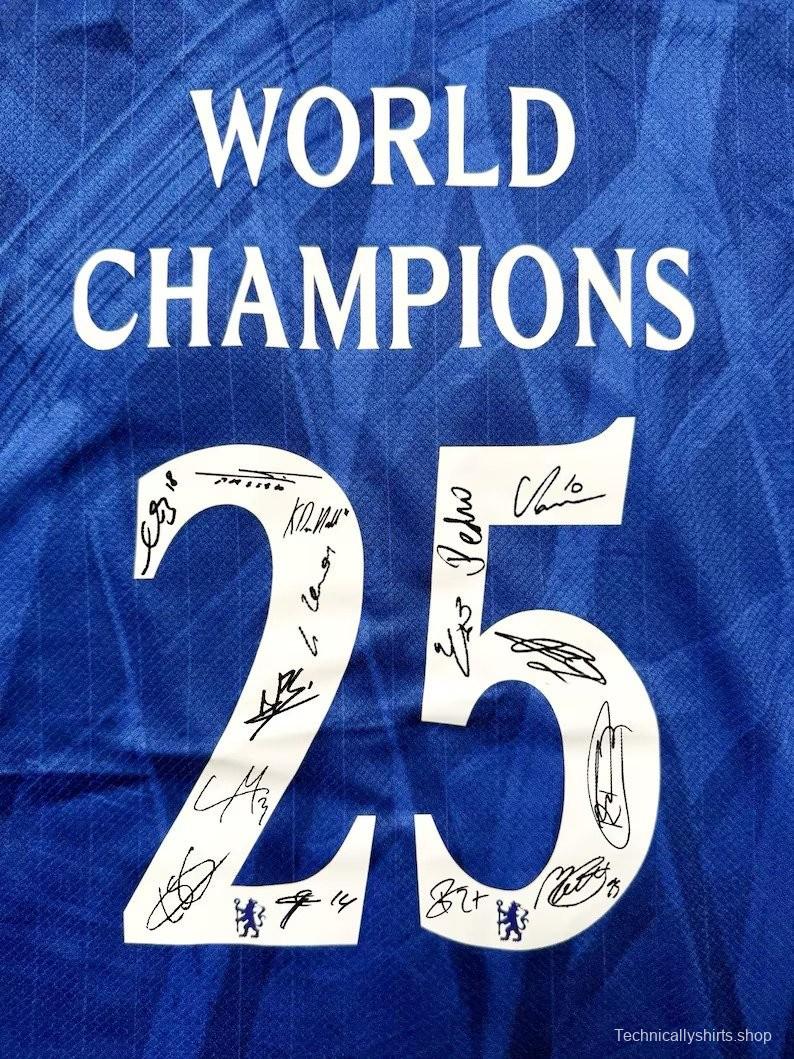 CHELSEA TEAM WORLD CHAMPIONS SIGNED 25/26