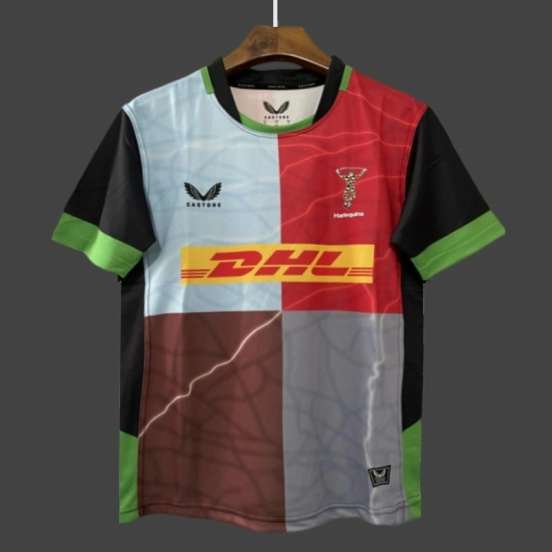 25/26 Harlequins Multicolor with Quartered Harlequin Pattern Jersey