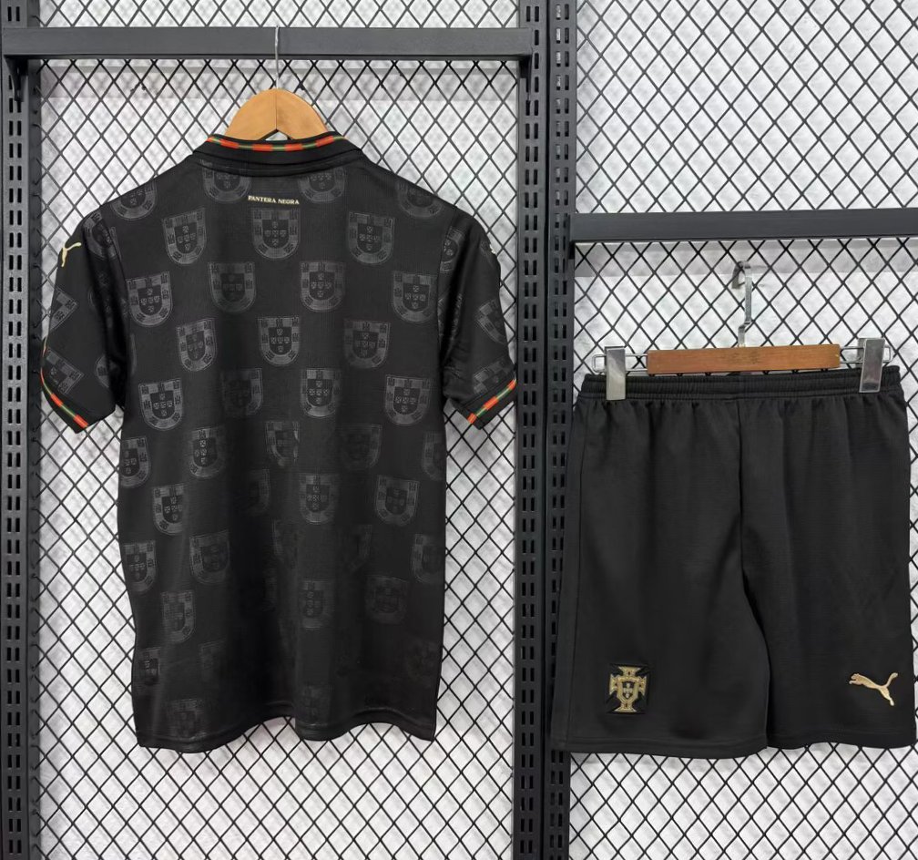 2026 Kids Portugal Black Special Edition Jersey