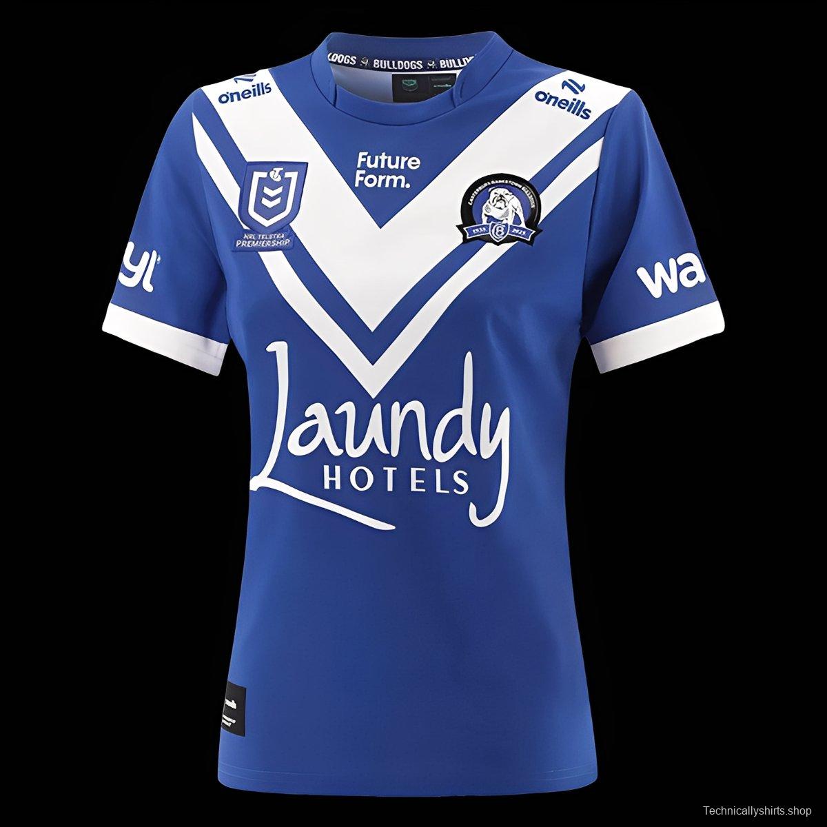 25/26 Canterbury-Bankstown Bulldogs Blue with White Chevron Home Jersey