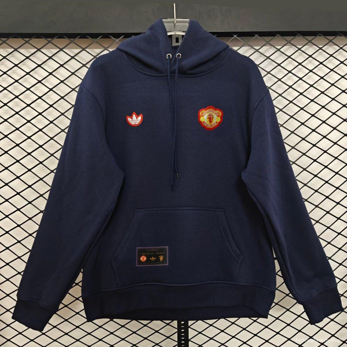 25/26 Manchester United Navy Hoodie Jacket-9 Colors