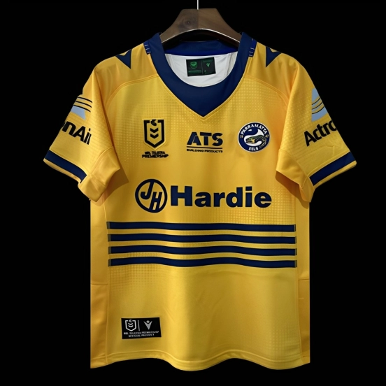 25/26 Parramatta Eels Gold with Navy Stripes Jersey