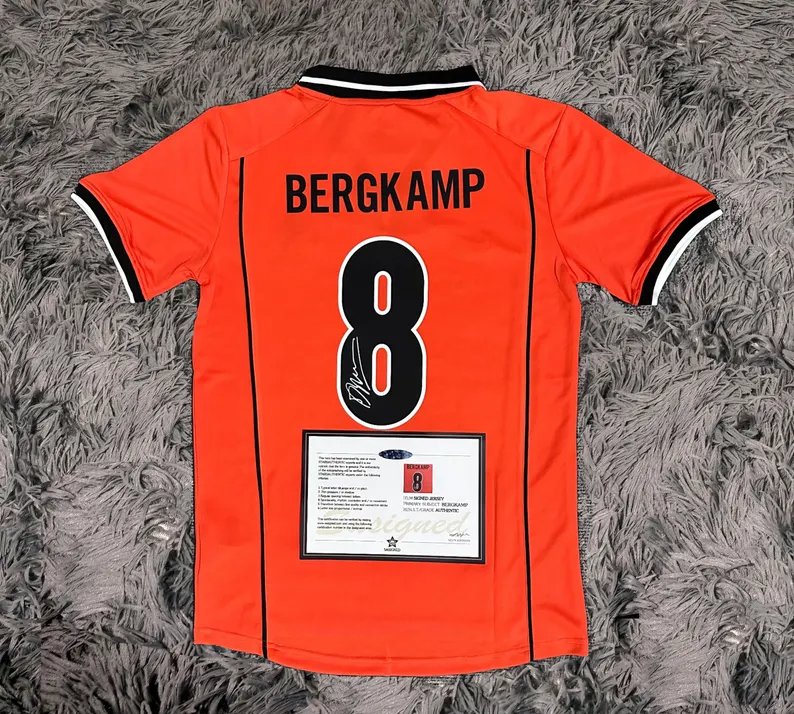 Dennis Bergkamp Netherlands 97/98 Signed