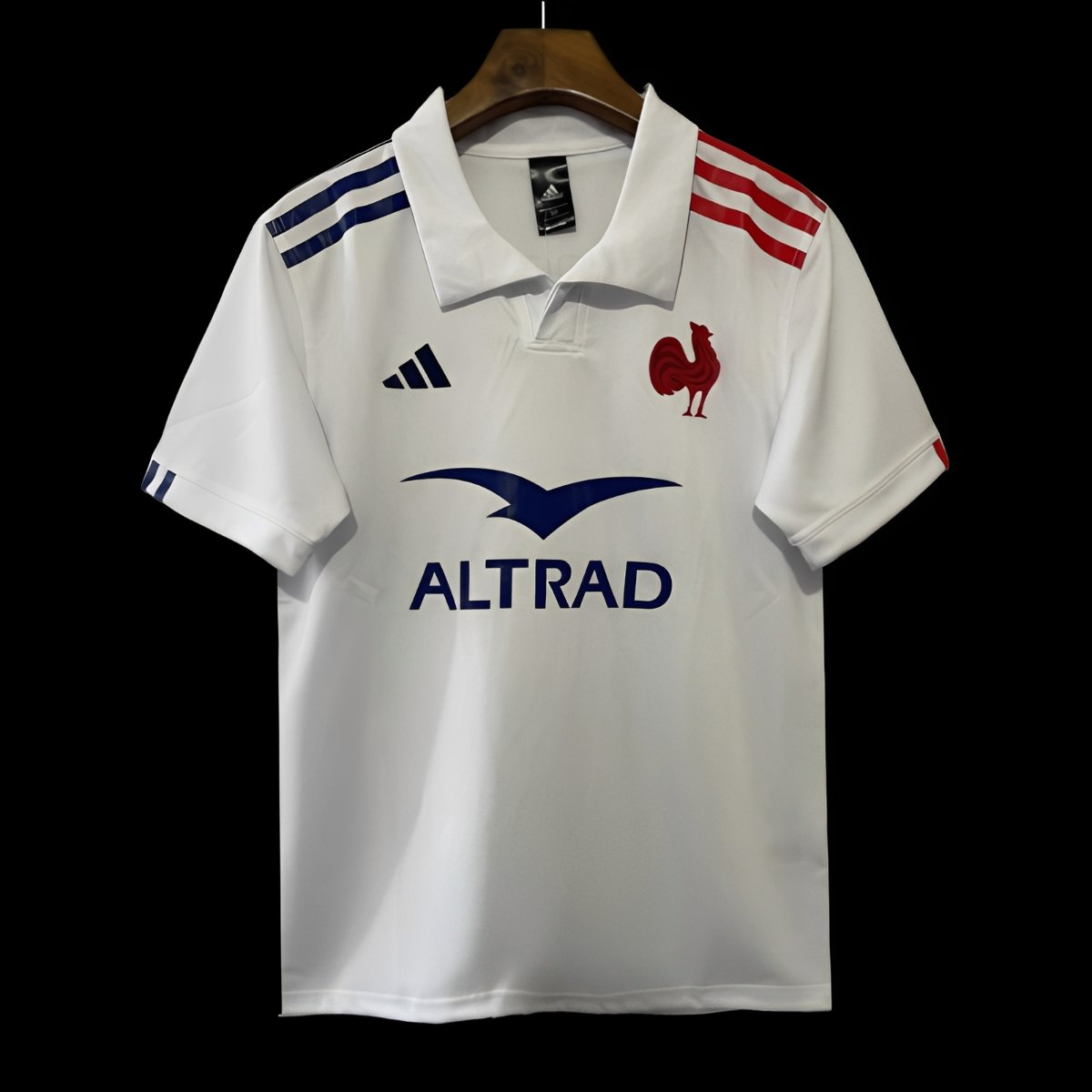 2025 France White with Blue and Red Stripes Away Jersey
