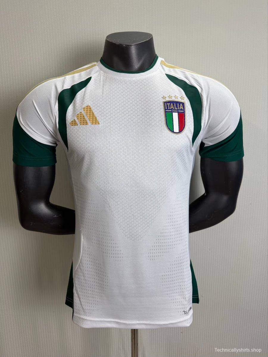 Player Version 2026 Italy White Training Pre-Match Jersey