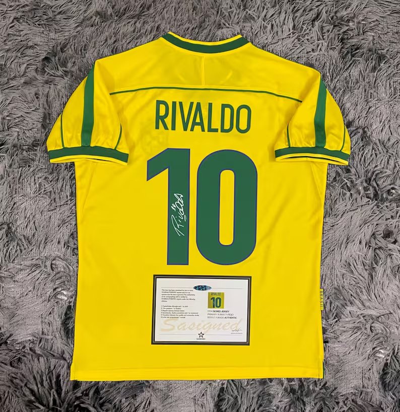 Rivaldo Signed Brazil