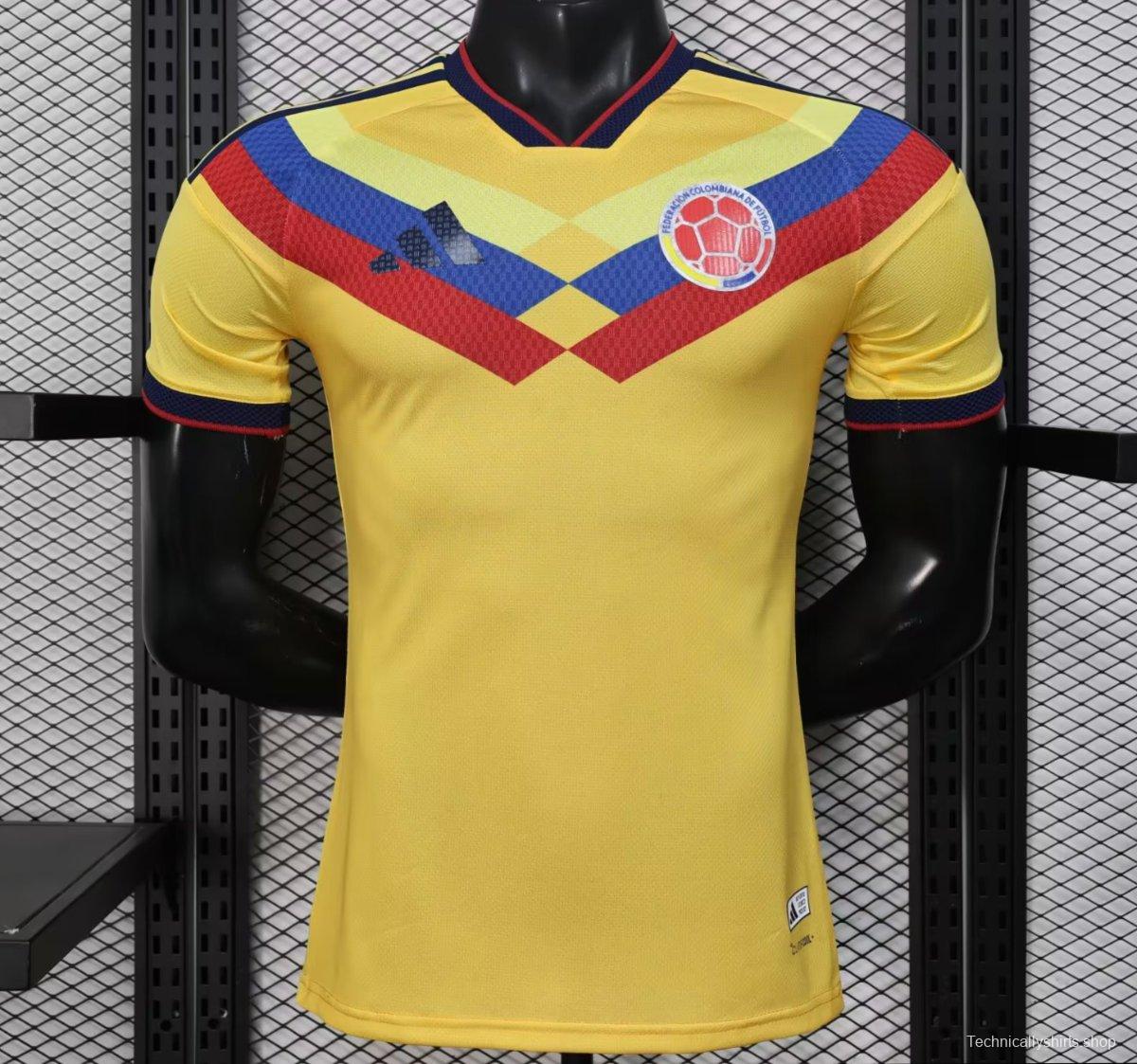 Player Version 2026 Colombia Yellow Pre-Match Jersey