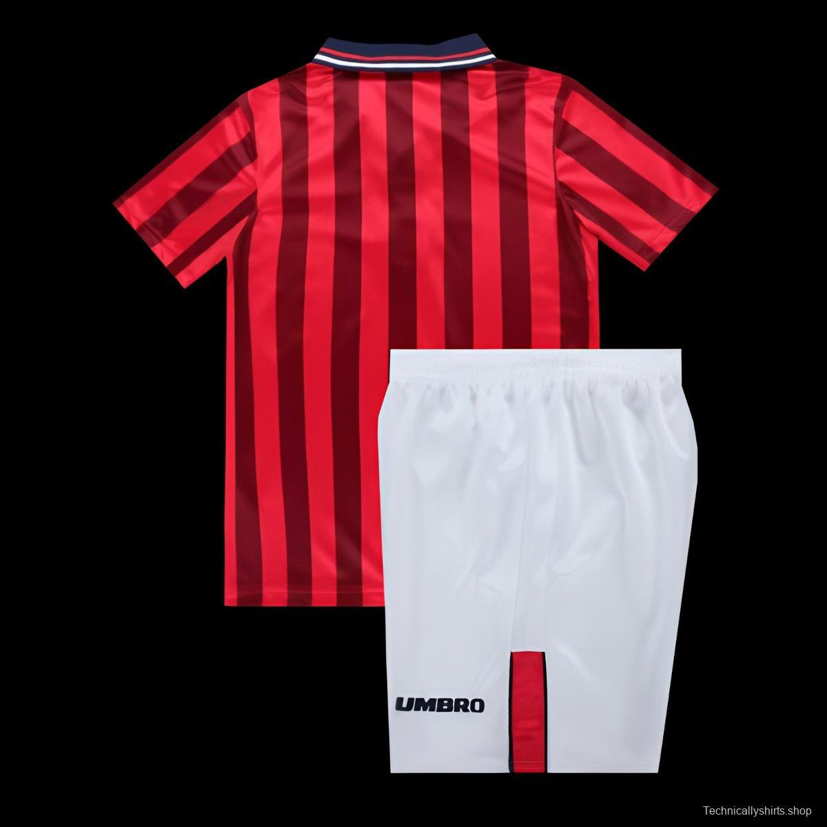 Retro Kids 1998 England Away Jersey