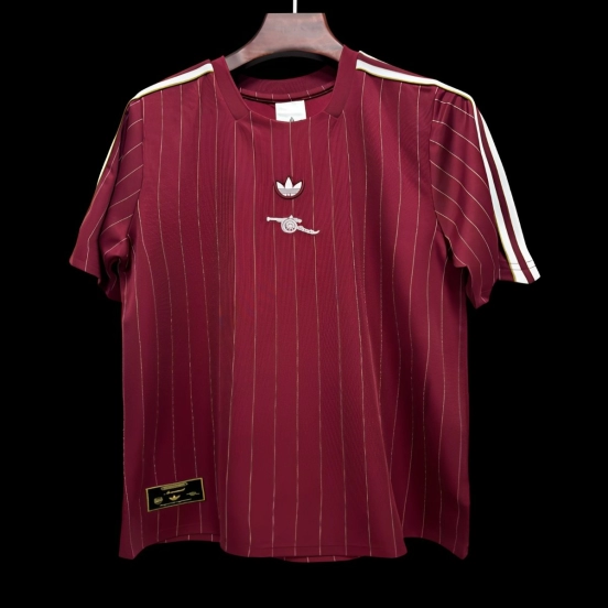 2026 Arsenal Adidas Terrace Icons Maroon Jersey
