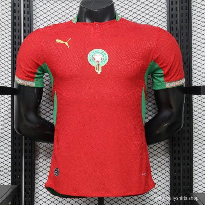 Player Version 26/27 Morocco Red & Green Home Jersey