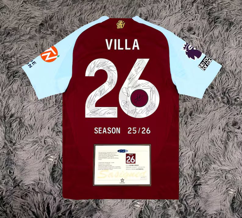 Aston Villa Team Signed 25/26