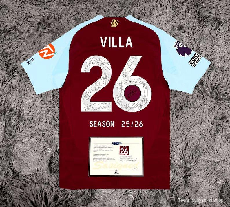 Aston Villa Team Signed 25/26