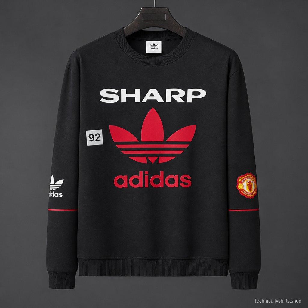 26/27 Manchester United Black Adidas Originals Bringback 90/92 Sweatshirt