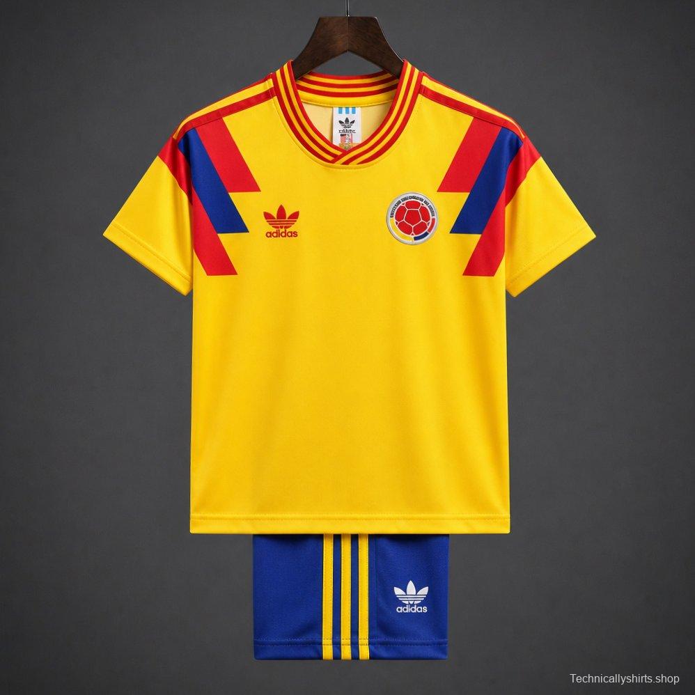 Retro Kids 1990 Colombia Home Jersey