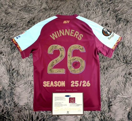 Aston Villa Winners Team Signed 25/26
