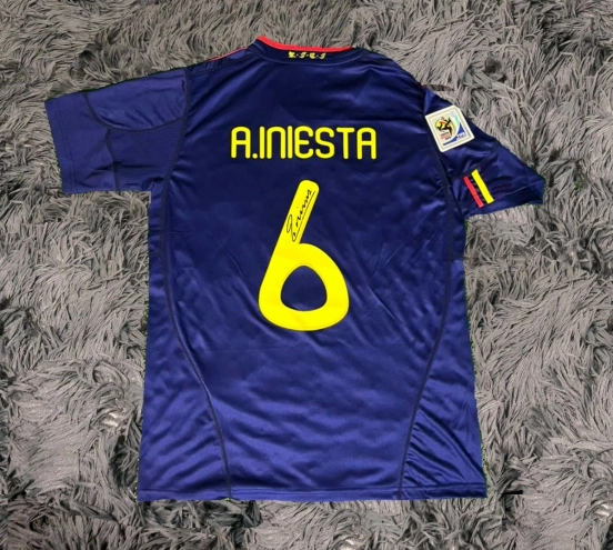 Iniesta Spain 2010 Signed Shirt